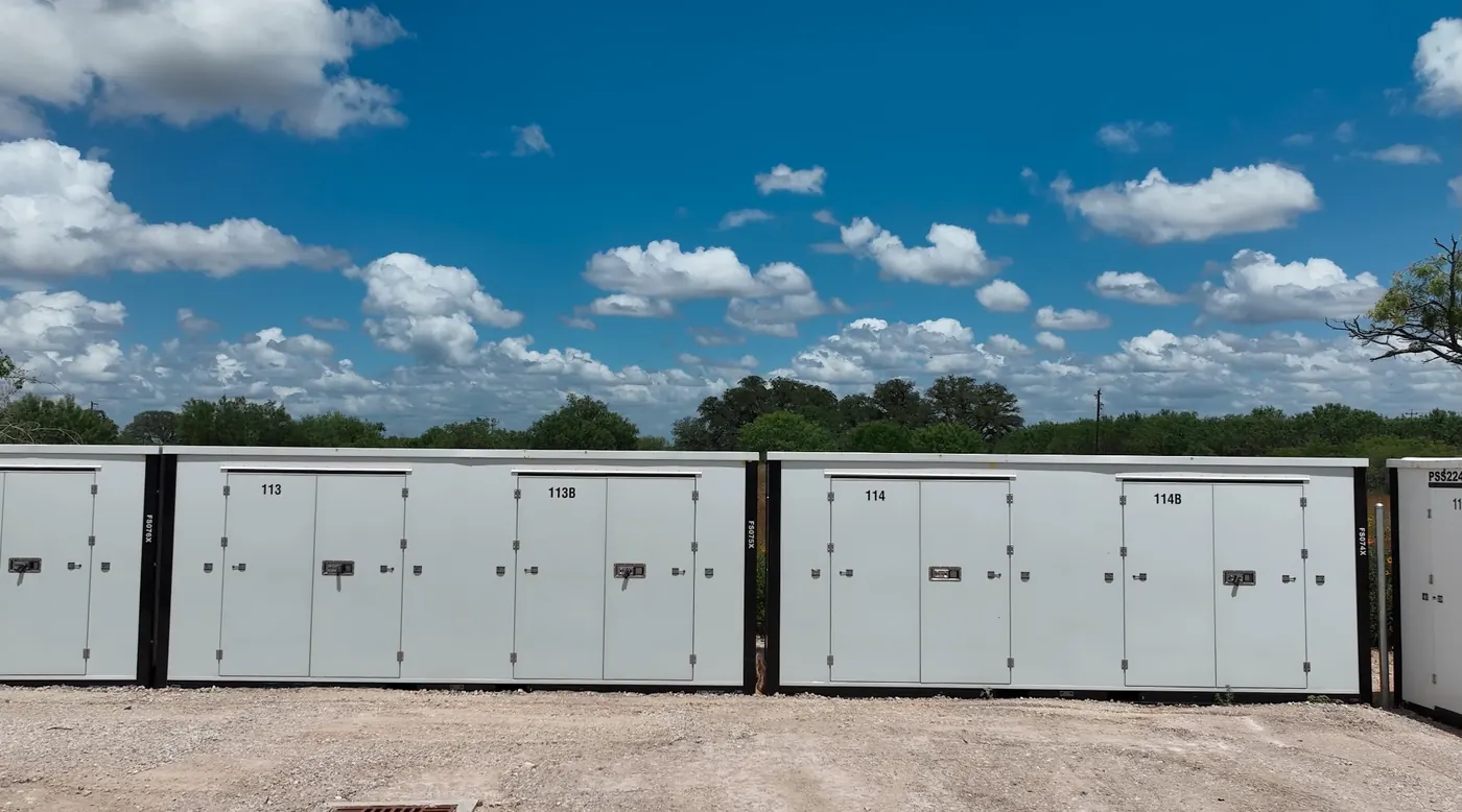 Drive-up storage units at Covered Keeper near San Antonio