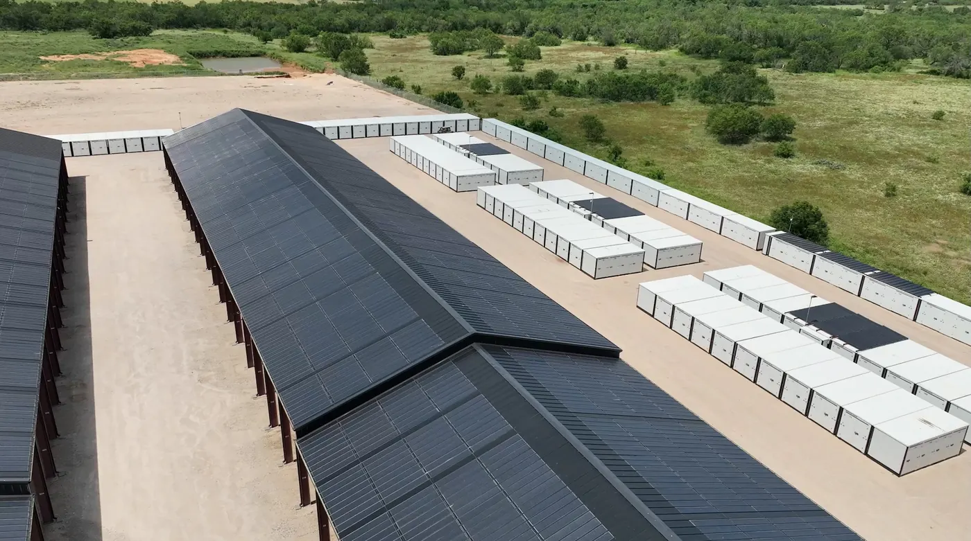 Aerial view of RV and boat storage facility south of San Antonio on Loop 1604